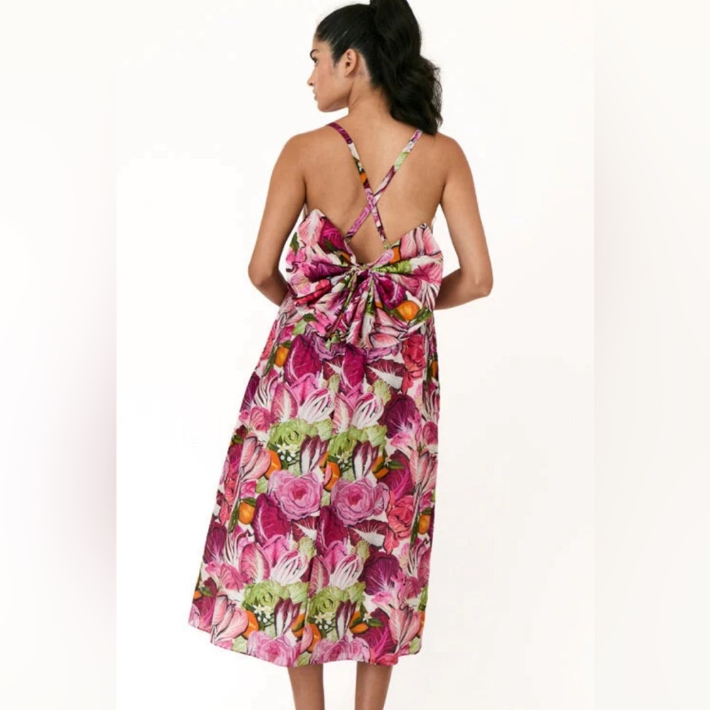 Rachel Antonoff Rebecca Dress Radicchio and Citrus L
